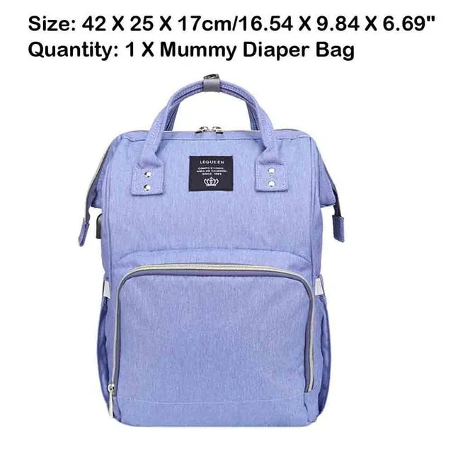 Sidiou Group Maternity Waterproof Nappy Handbag USB Port Travel Mummy Nursing Backpacks