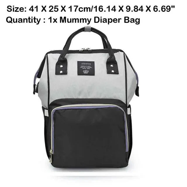 Sidiou Group Maternity Waterproof Nappy Handbag USB Port Travel Mummy Nursing Backpacks