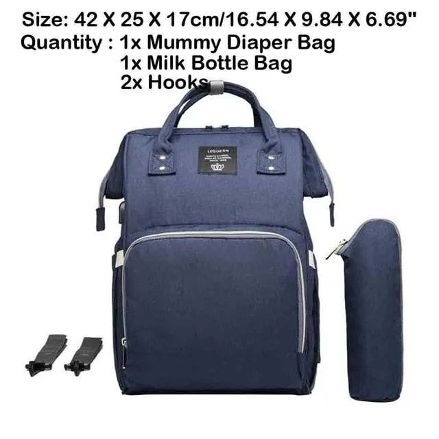Sidiou Group Maternity Waterproof Nappy Handbag USB Port Travel Mummy Nursing Backpacks