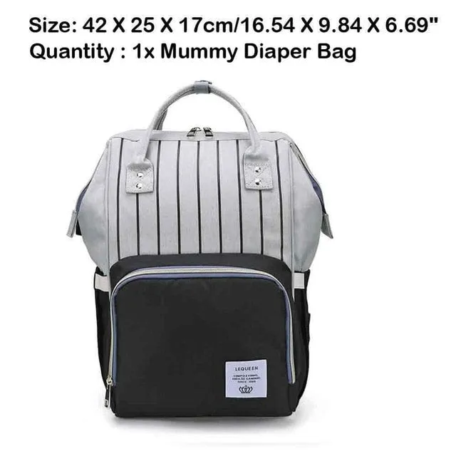 Sidiou Group Maternity Waterproof Nappy Handbag USB Port Travel Mummy Nursing Backpacks