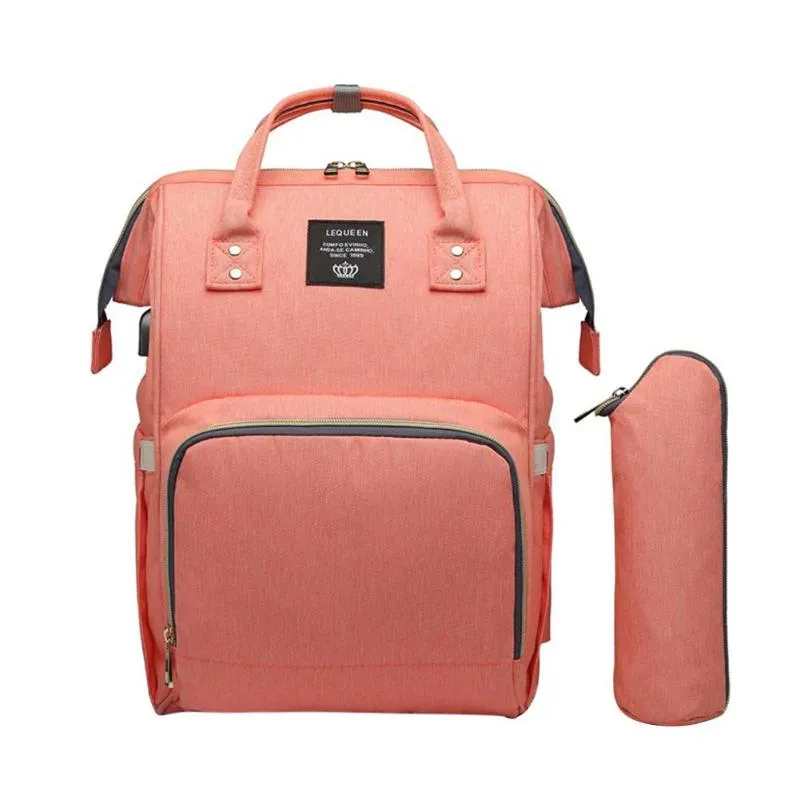 Sidiou Group Maternity Waterproof Nappy Handbag USB Port Travel Mummy Nursing Backpacks
