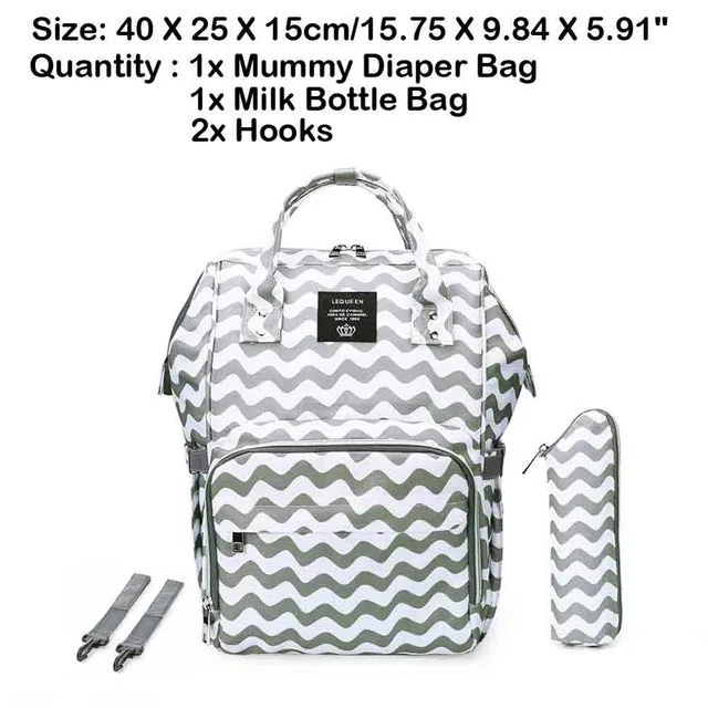 Sidiou Group Maternity Waterproof Nappy Handbag USB Port Travel Mummy Nursing Backpacks
