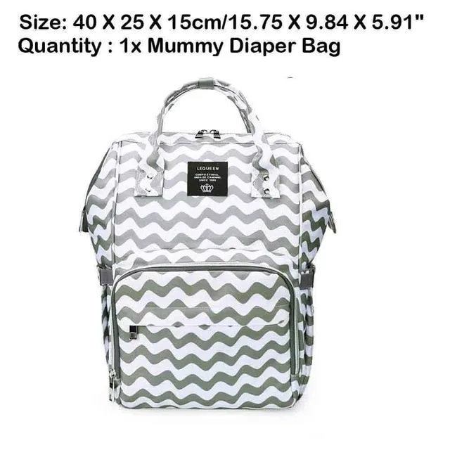 Sidiou Group Maternity Waterproof Nappy Handbag USB Port Travel Mummy Nursing Backpacks