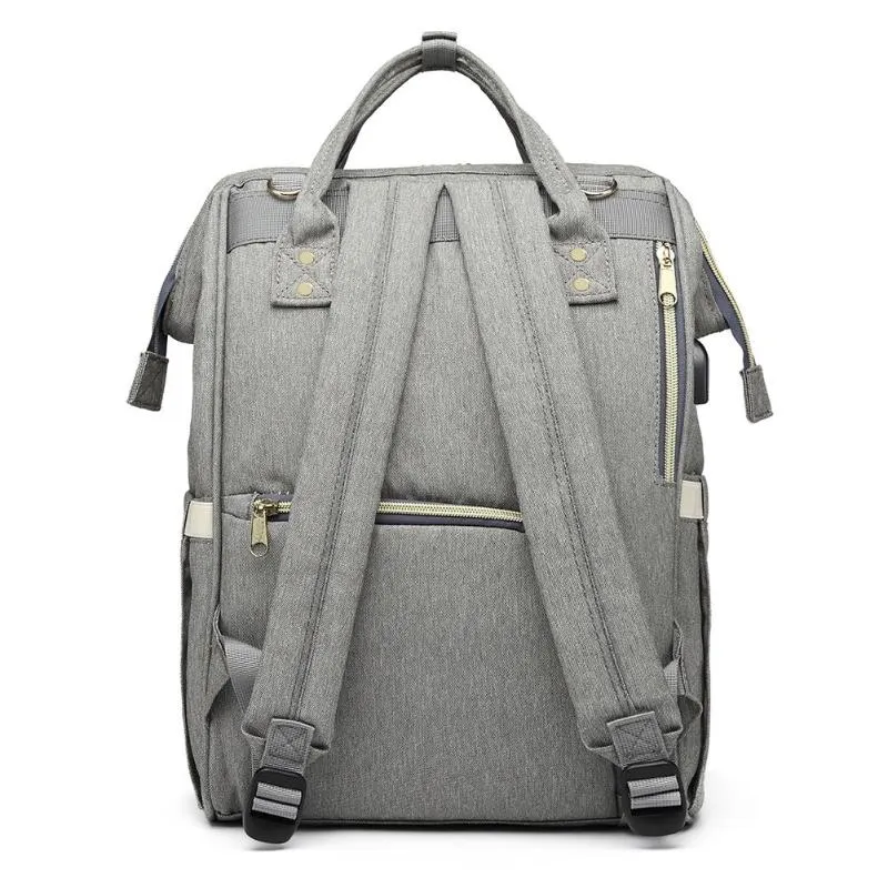Sidiou Group Maternity Waterproof Nappy Handbag USB Port Travel Mummy Nursing Backpacks