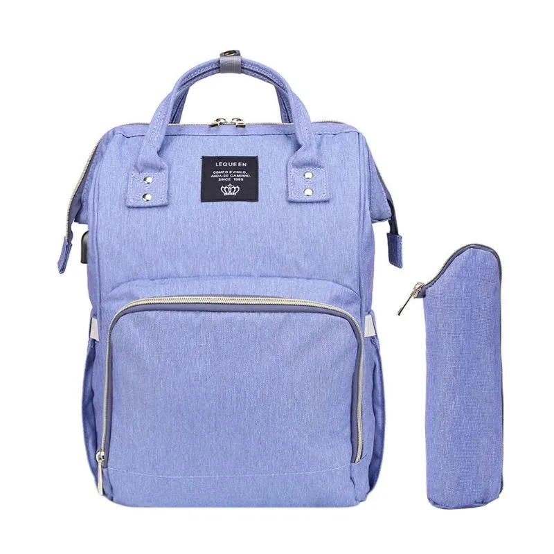 Sidiou Group Maternity Waterproof Nappy Handbag USB Port Travel Mummy Nursing Backpacks