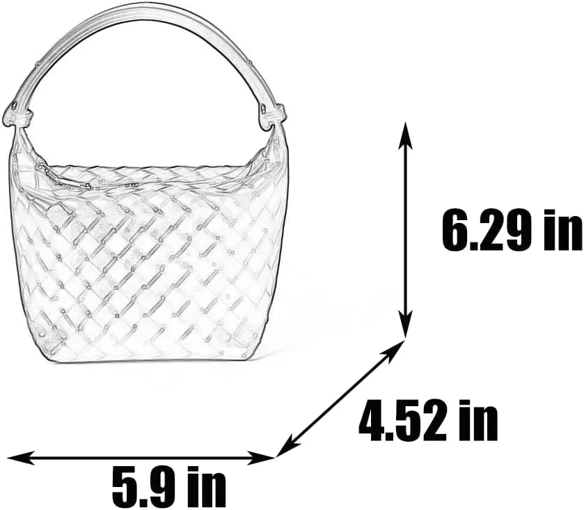 Small Size Leather Woven Women's Tote Bag Woven Leather Mini Lightweight Luxury Crossbody