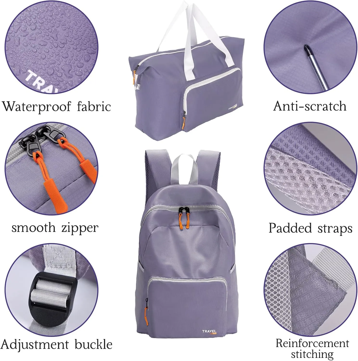 SWLIFL Foldable Hiking Backpack Small Lightweight Packable Backpack