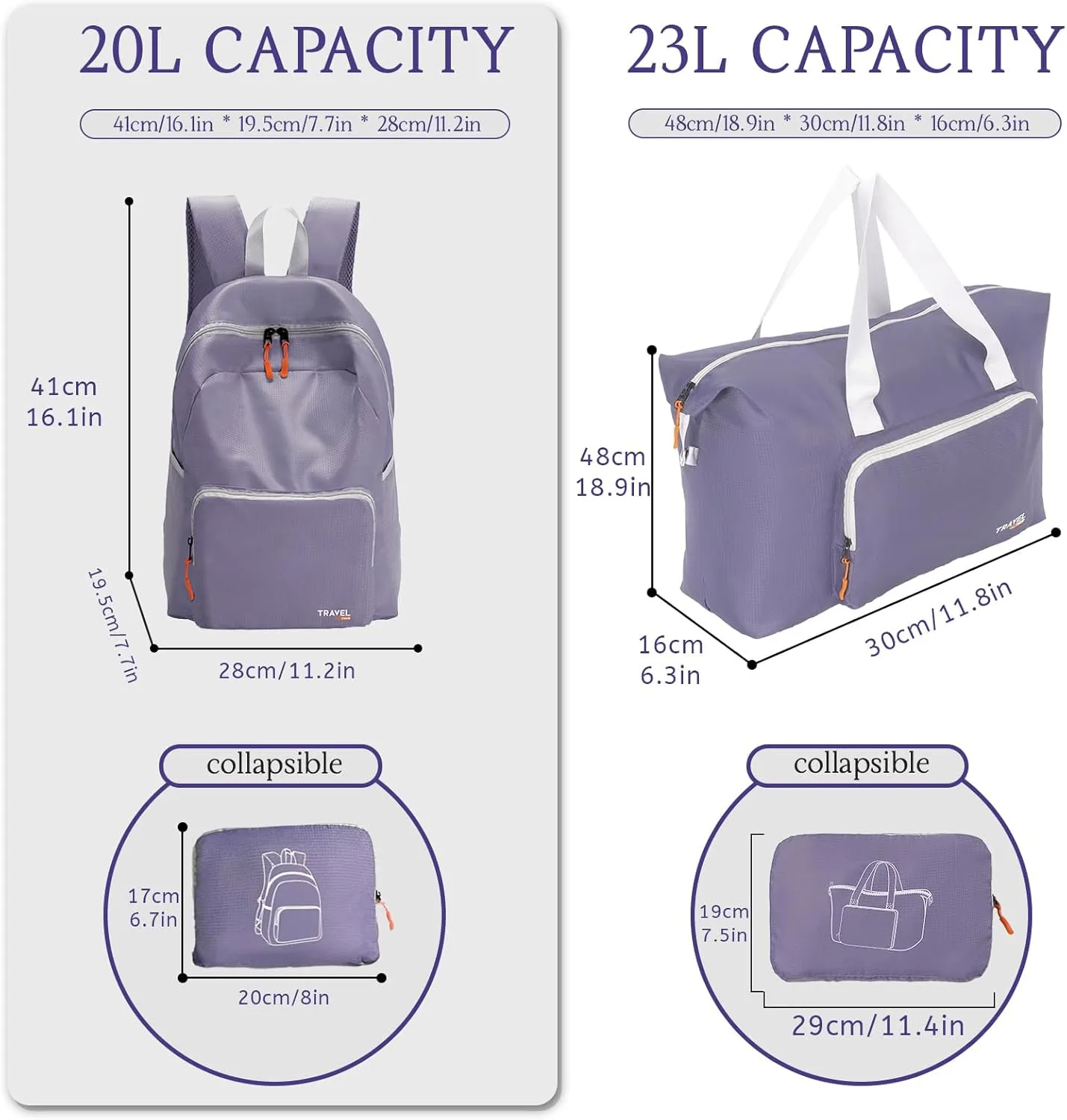 SWLIFL Foldable Hiking Backpack Small Lightweight Packable Backpack