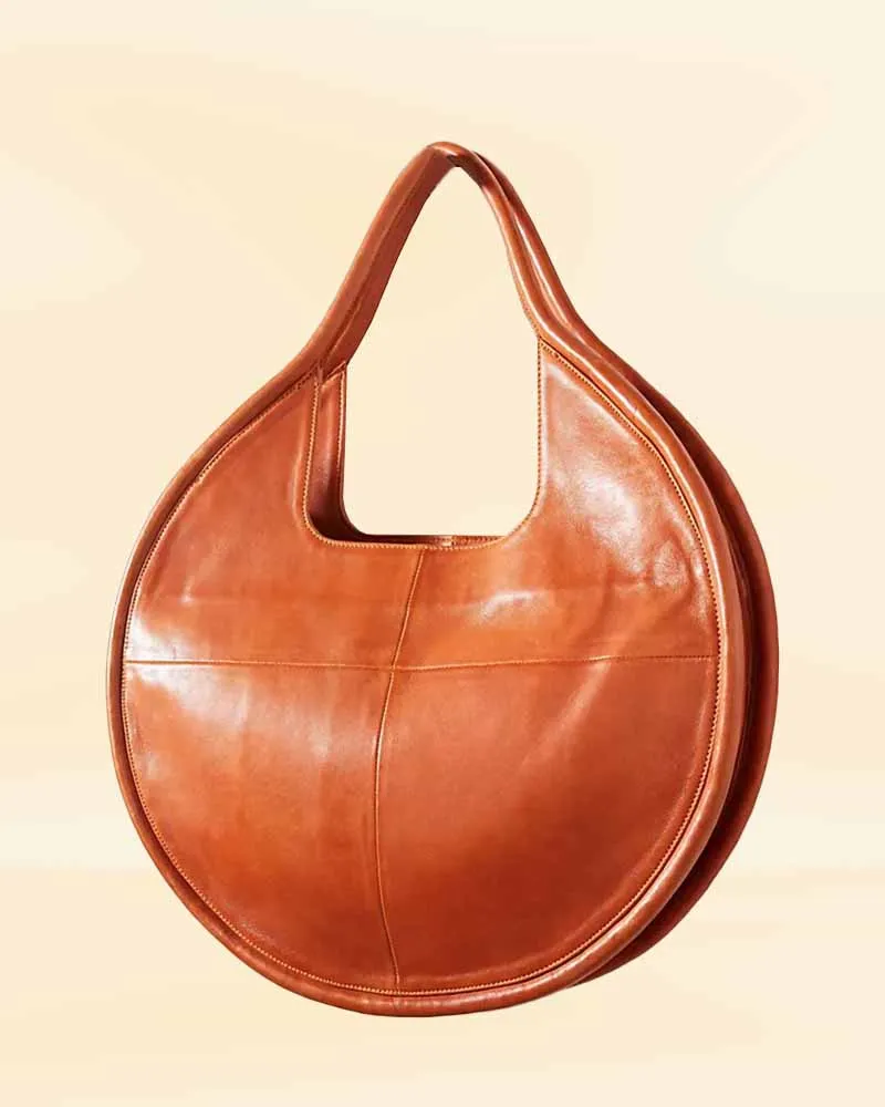 The Pricy Circle Leather Tote Bag