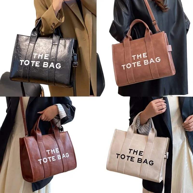 The Tote Bag Faux Leather Brown