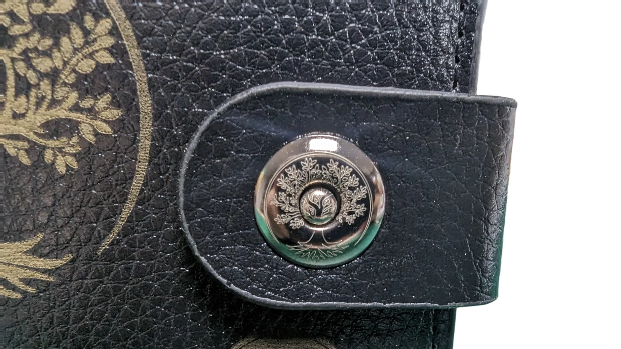 Vegan Wallet Black Tree of Life Gift Boxed