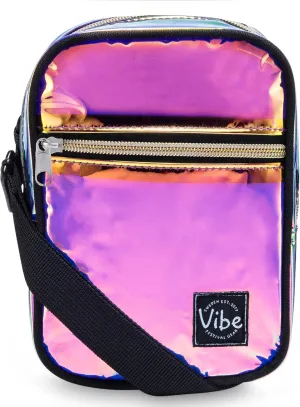 Vibe Festival Gear Small Crossbody Sling Bag for Women Men 5in1 Multi-Use from (rPET) Recycled Polyester Belt Bag Cross Body Backpack Fanny Pack Purse - Purple