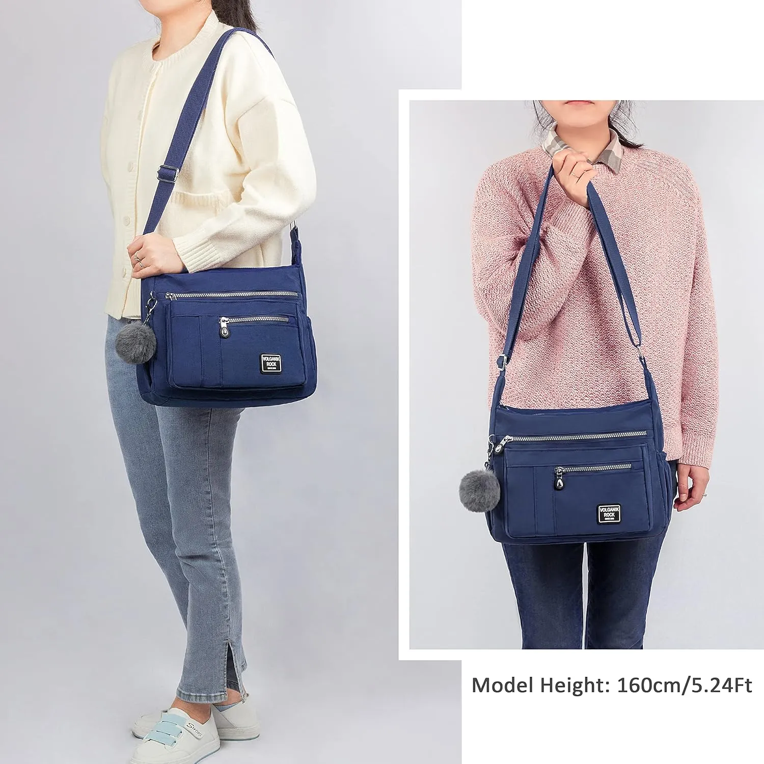 VOLGANIK ROCK Crossbody Bags for Women with RFID Pocket Anti Theft Handbag Water Resistant Shoulder Bags Travel Purse