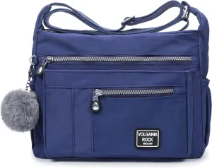 VOLGANIK ROCK Crossbody Bags for Women with RFID Pocket Anti Theft Handbag Water Resistant Shoulder Bags Travel Purse