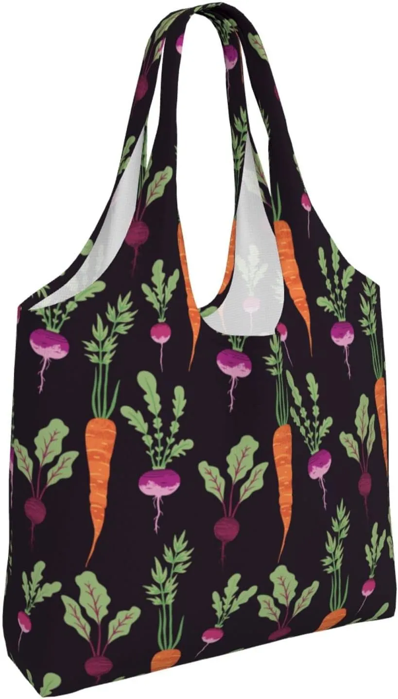 WOAIDY Reusable Grocery Bags for Kitchen, Foldable Durable Shopping Totes with 50lbs Capacity, Large Tote Bags with Handles