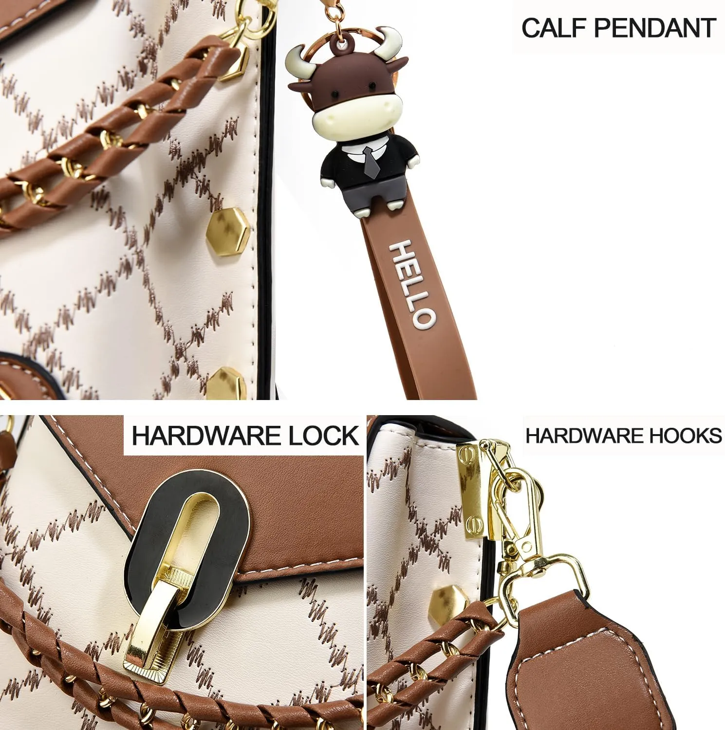 Xiaoyu Small Crossbody Bags for Women Fashion Cell Phone Purse Shoulder Handbags with Wide Strap
